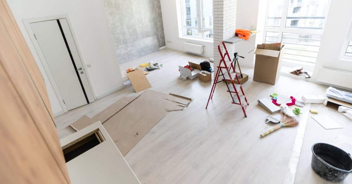 Home being renovated