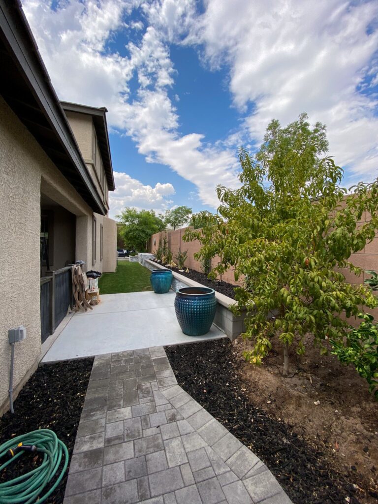 side yard and pathway after 768x1024