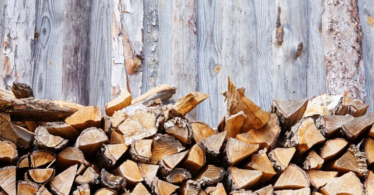 Stack of firewood, image for best firewood to use in your home.