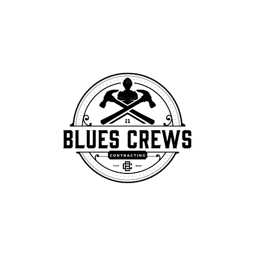 Blues Crews Roofing Gutters Logo 1
