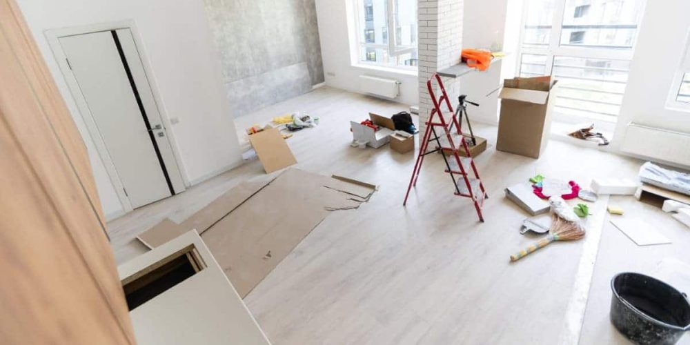 Home being renovated
